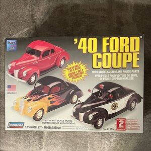 NIB Lindbergh ‘40 Ford Coupe Model Kit 1 of 3 ways